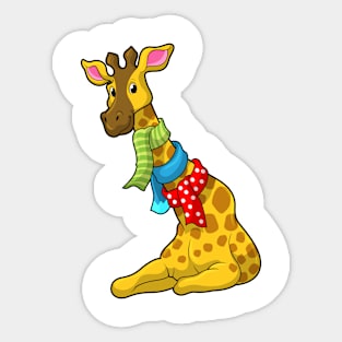 Giraffe with Scarf Sticker